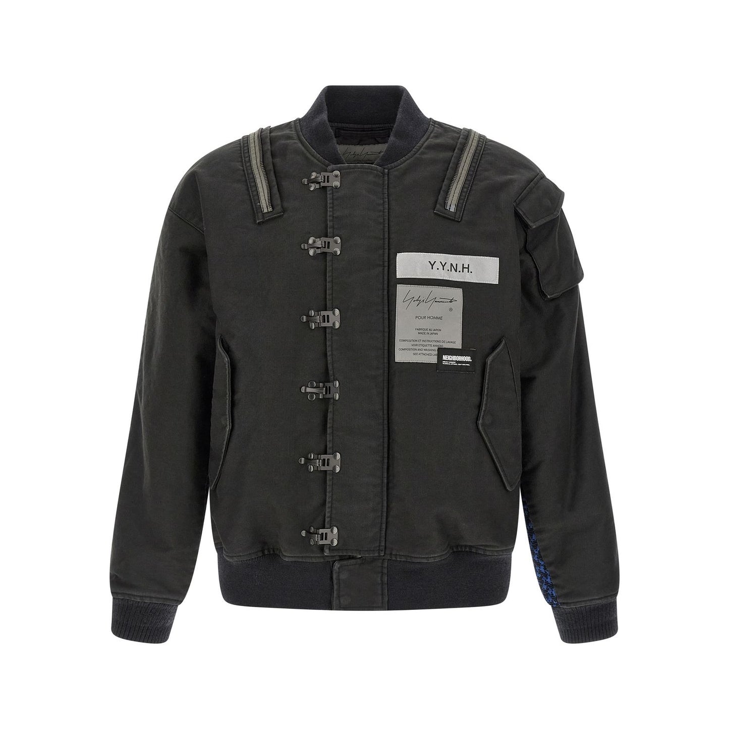 Yohji Yamamoto Black Cotton Bomber