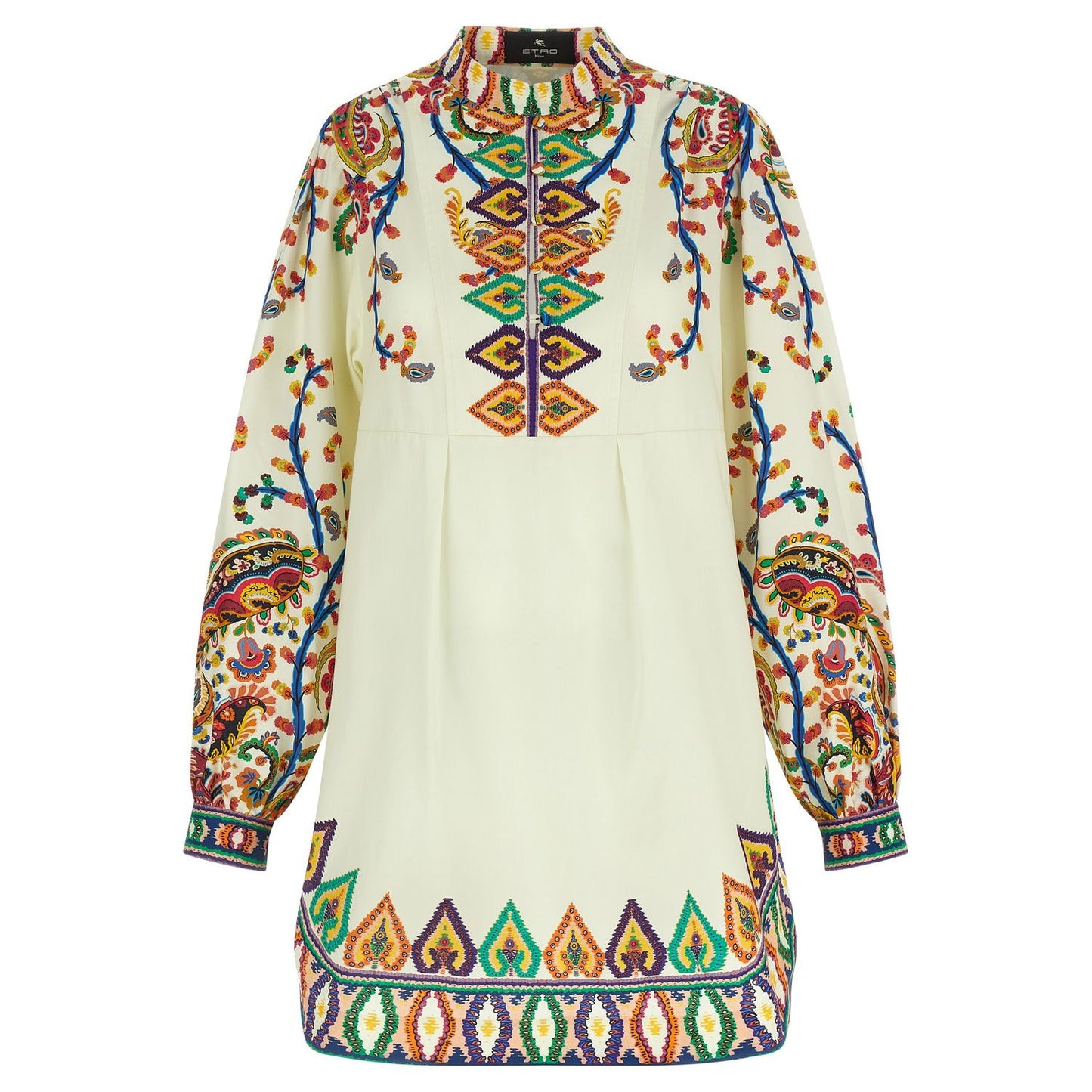 Etro Multicolor Cotton Short Dress