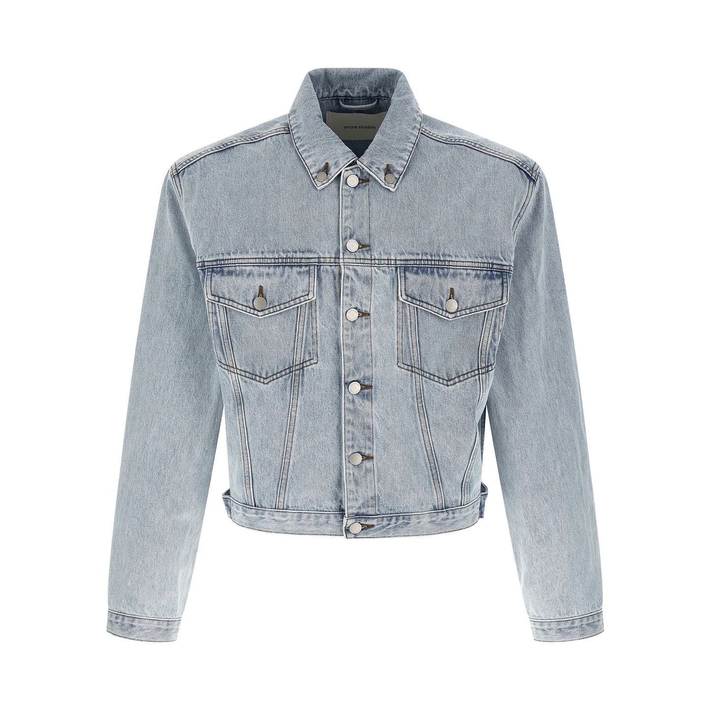 Entire Studios Blue Cotton Denim Jacket