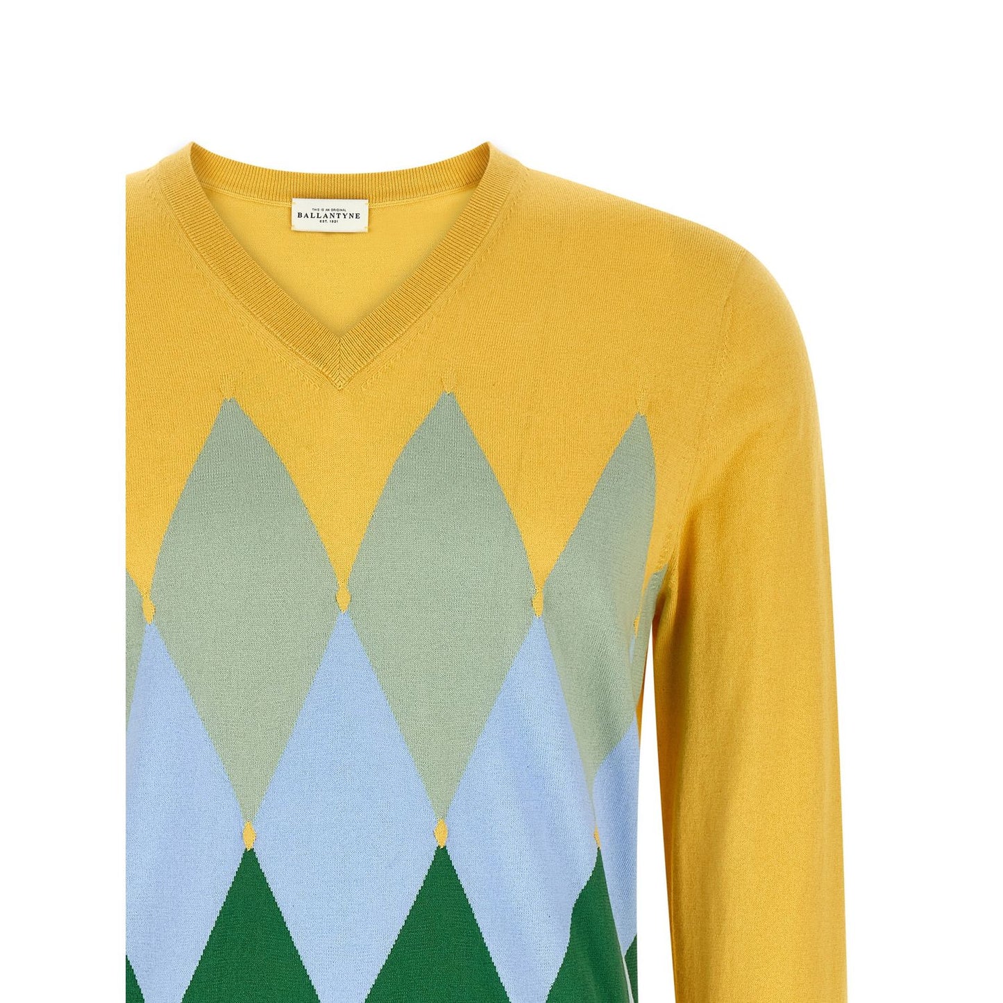 Ballantyne Bicolor Cotton Cardigan