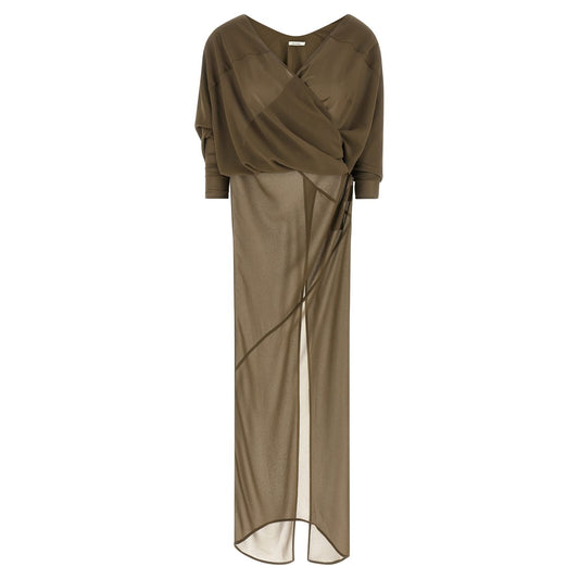 Entire Studios Bicolor Polyester Long Dress