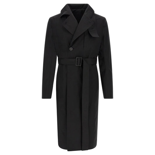Rick Owens Black Cotton Coat