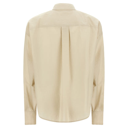 Brunello Cucinelli Beige Cotton Blouse