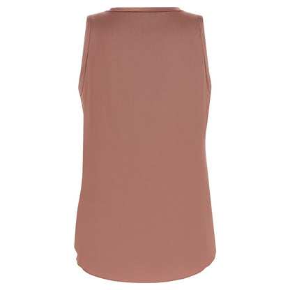 Brunello Cucinelli Multicolor Silk Sleeveles T-Shirt