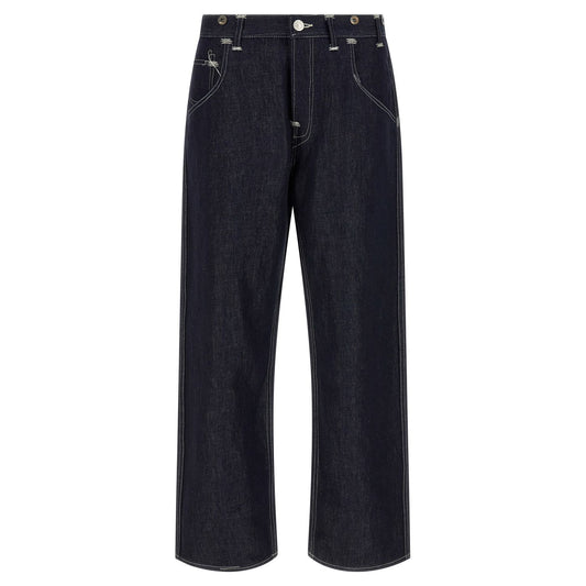 Junya Watanabe Blue Cotton Straight-Leg Jeans