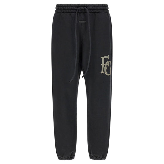 Fear Of God Black Cotton Joggers (Workout Pants)
