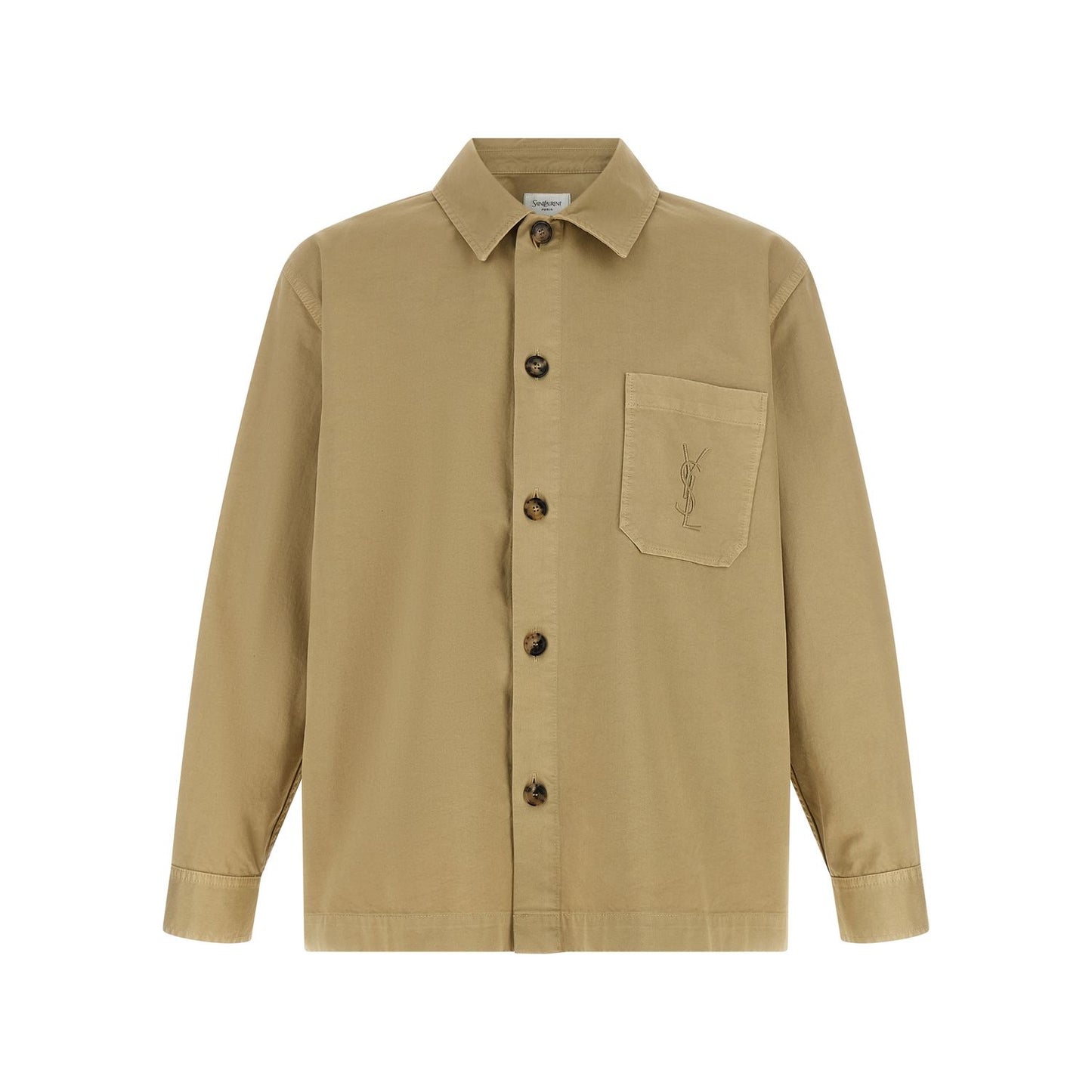 Saint Laurent Beige Cotton Blouse
