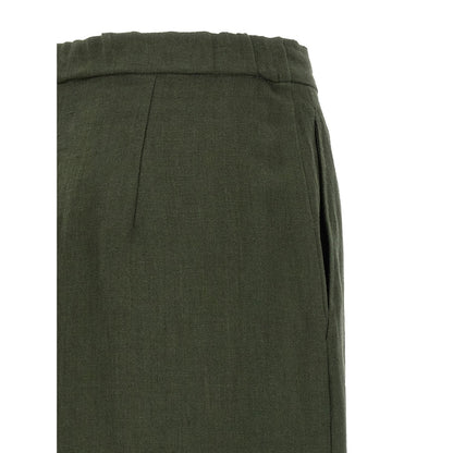 Max Mara Bicolor Linen Casual Pants