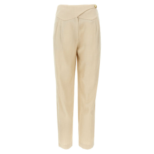 Blazé Milano Beige Viscose Dress Pants