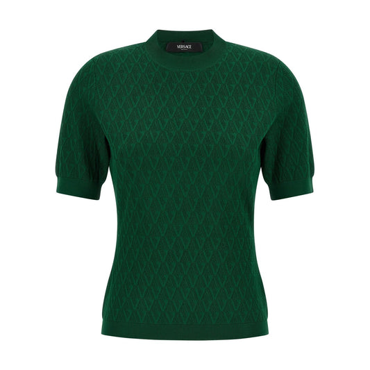 Versace Bicolor Viscose T-Shirt