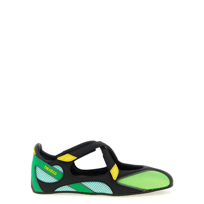 The Attico Bicolor Polyethylene Ballet Flats