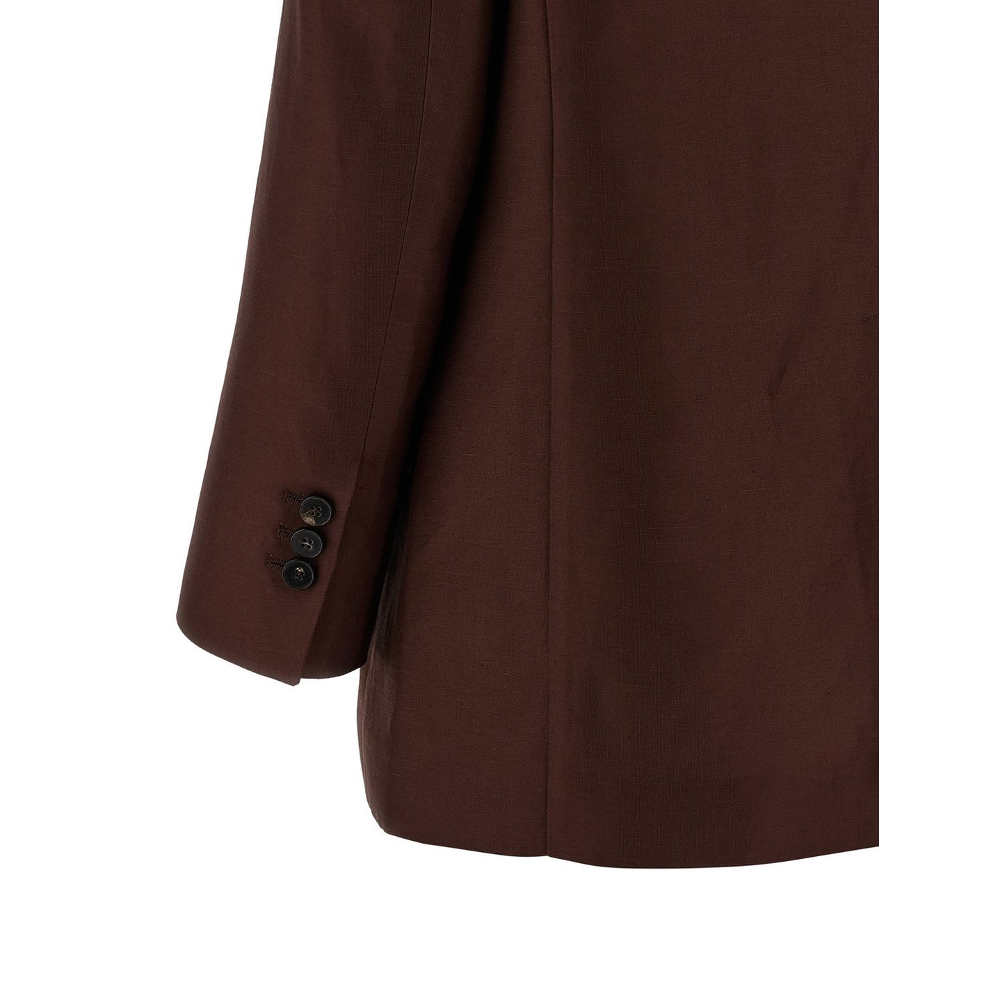 Alberto Biani Brown Viscose Blazer