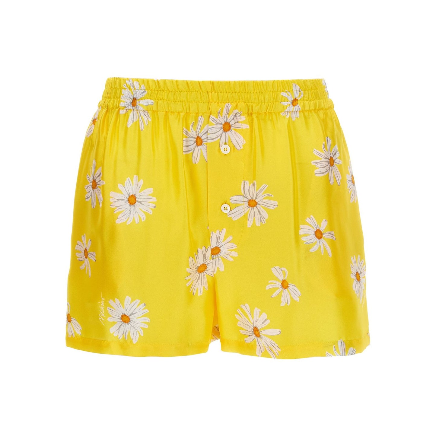 Moschino Bicolor Silk Bermuda Shorts