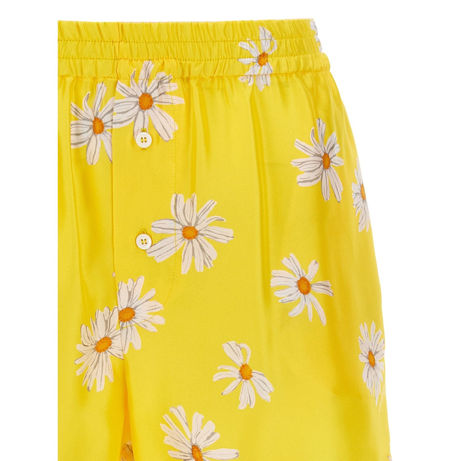 Moschino Bicolor Silk Bermuda Shorts