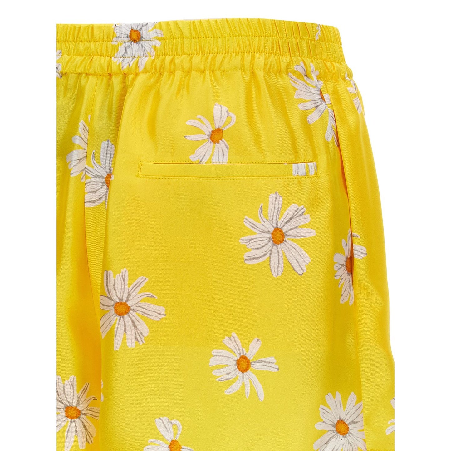 Moschino Bicolor Silk Bermuda Shorts