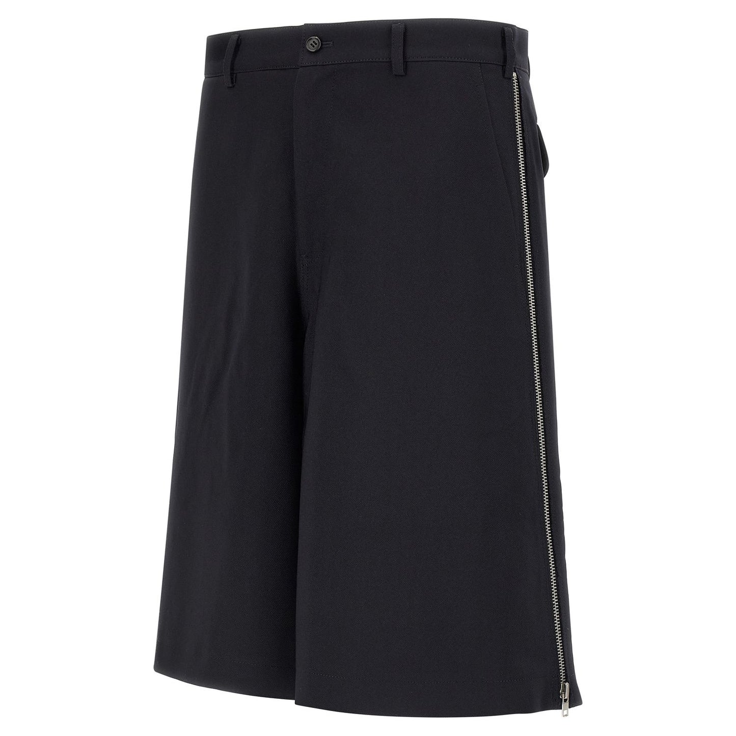 Comme Des Garçons Blue Polyester Bermuda Shorts