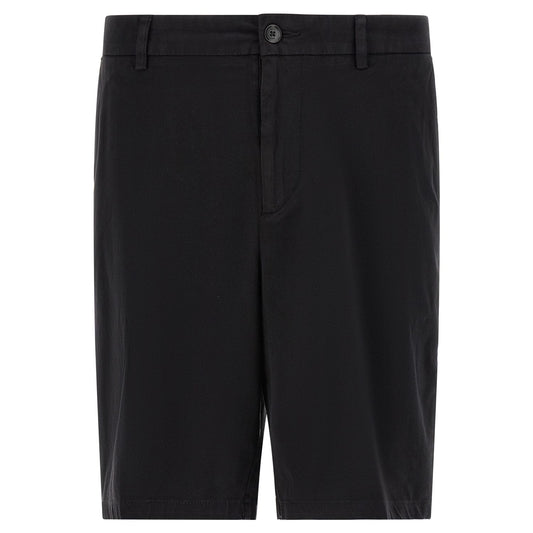 Hugo Boss Black Cotton Bermuda Shorts