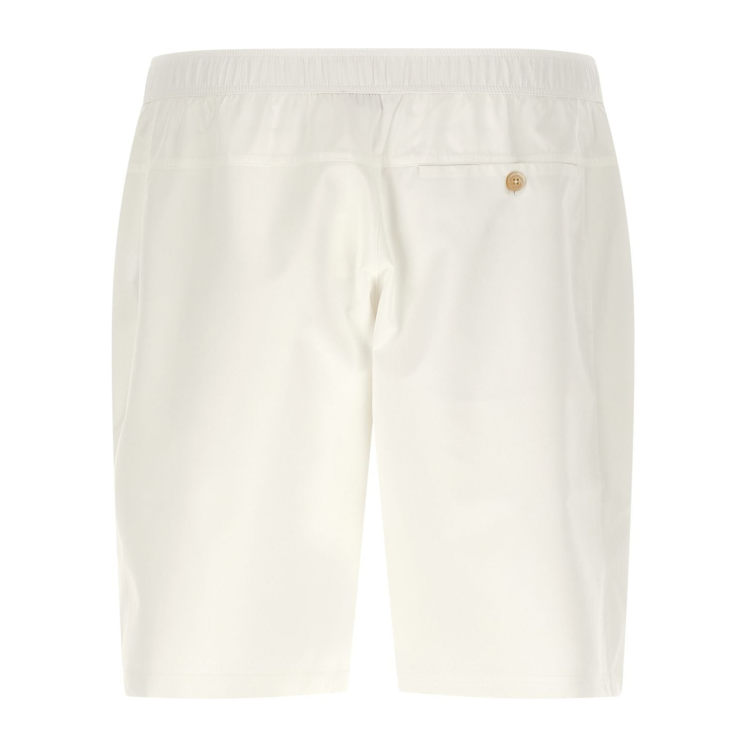 Brunello Cucinelli White Polyester Bermuda Shorts