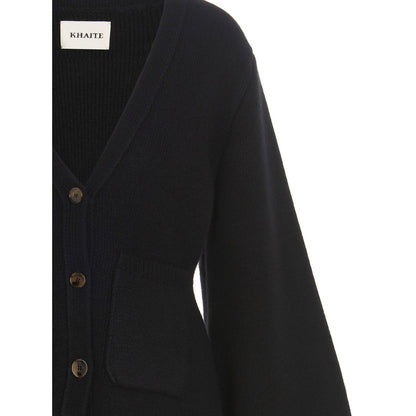 Khaite Black Cashmere Cardigan