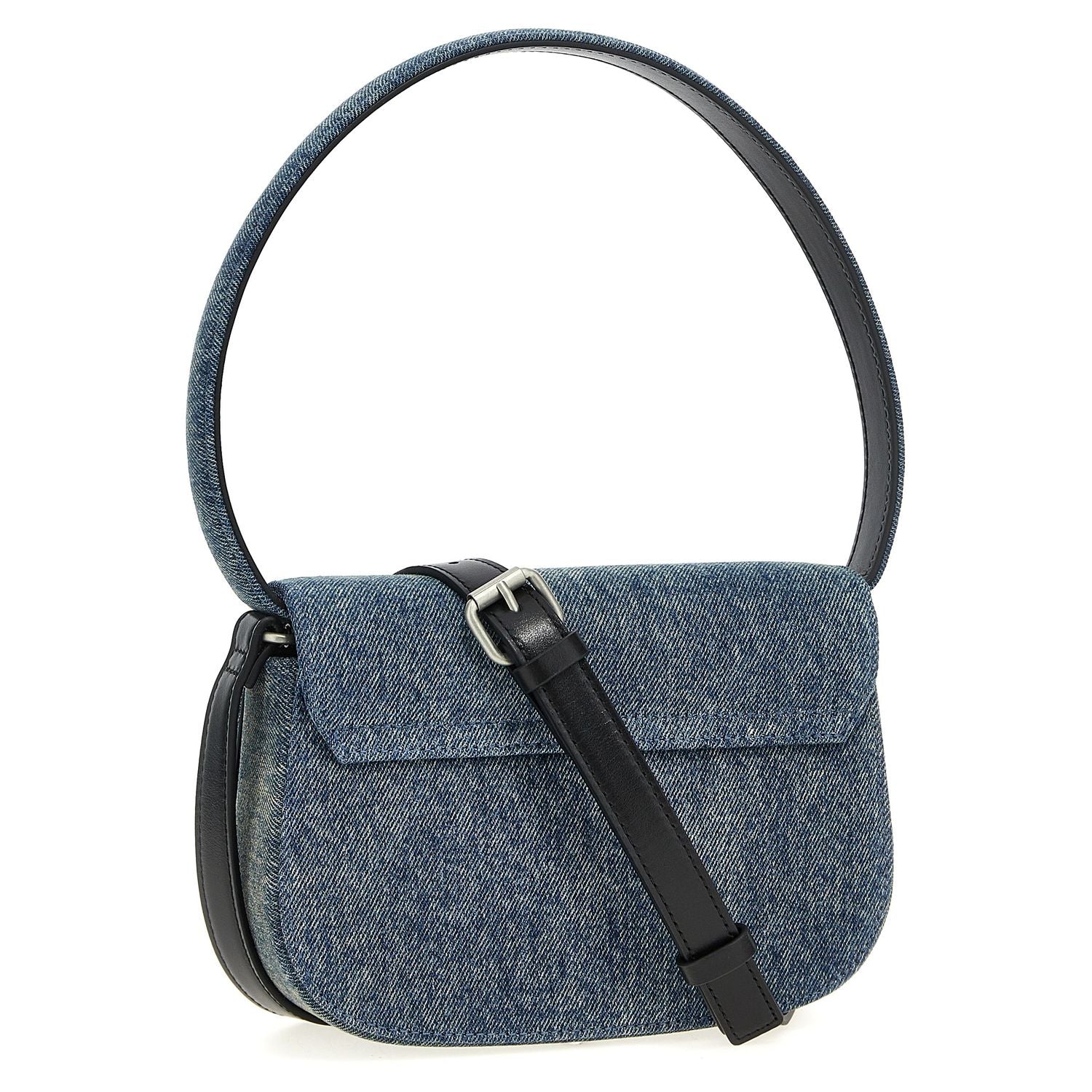 Diesel Blue Cotton Shoulder Bag