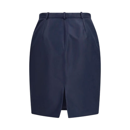 Gucci Blue Silk Skirt