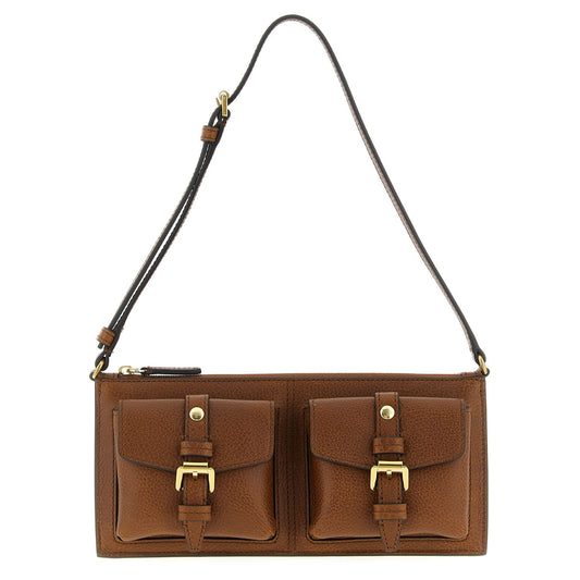 Mulberry Brown Calfskin Shoulder Bag