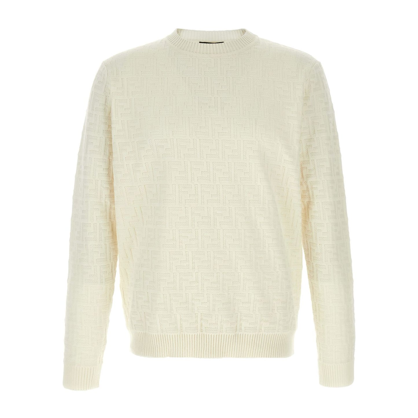 Fendi White Cotton Cardigan