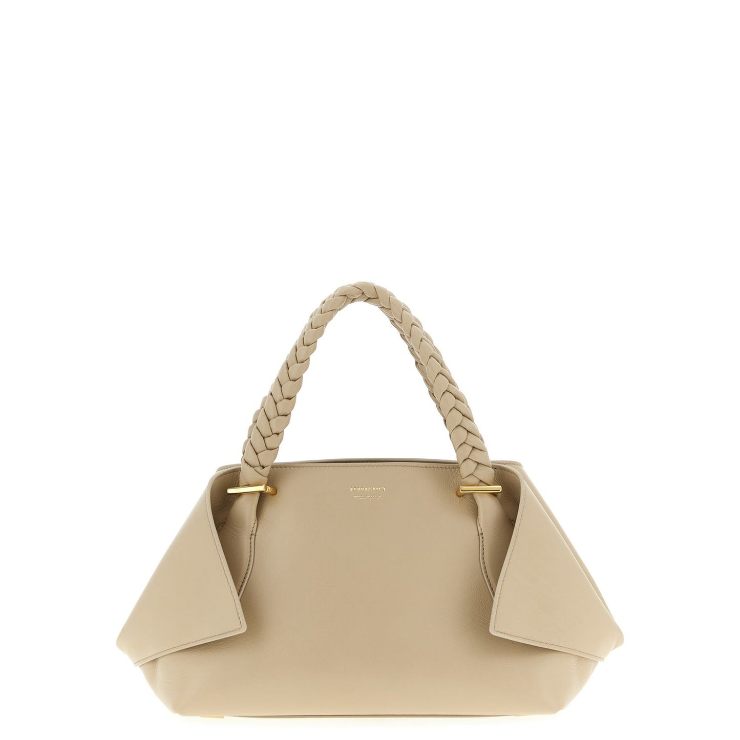 Ferragamo Gray Calfskin Handbag