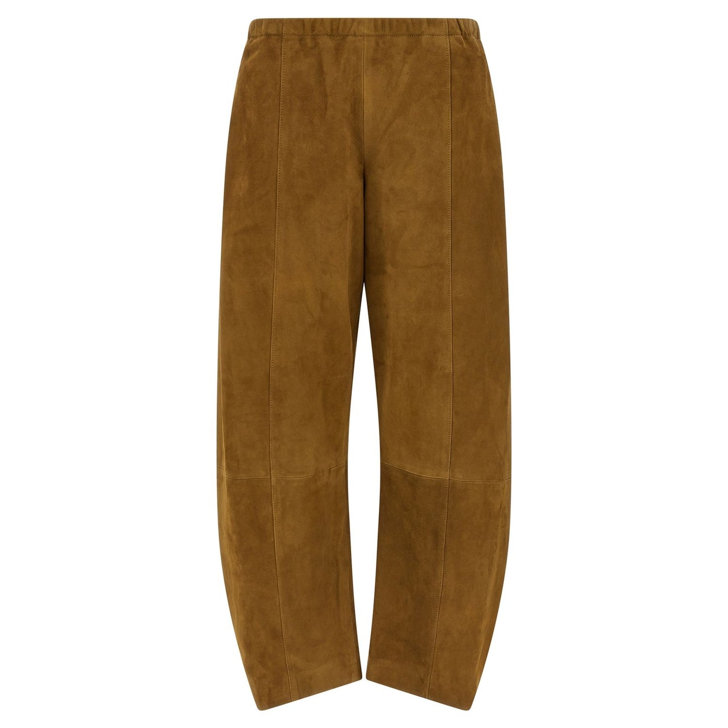 Khaite Brown Leather Pants