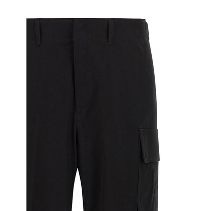 Fendi Black Cotton Cargo Pants