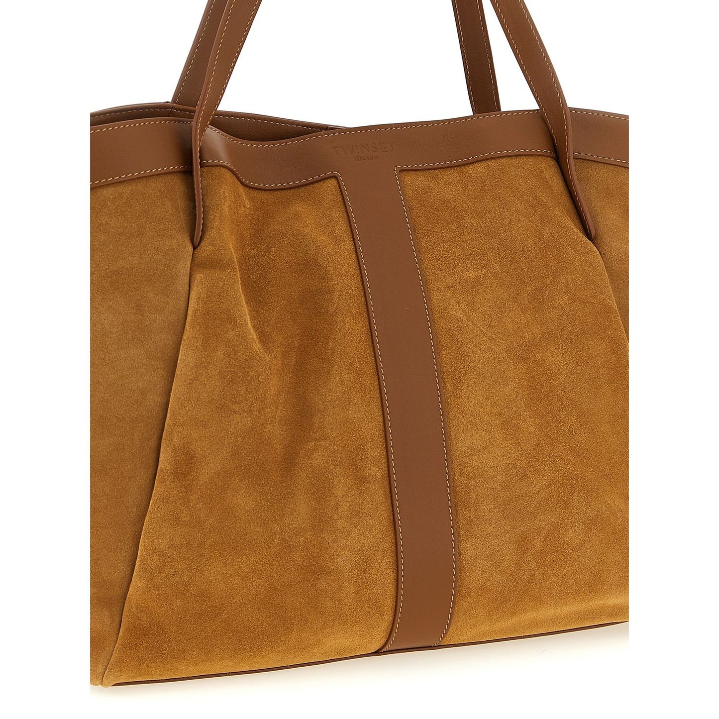 Twinset Brown Polyethylene Tote Bag