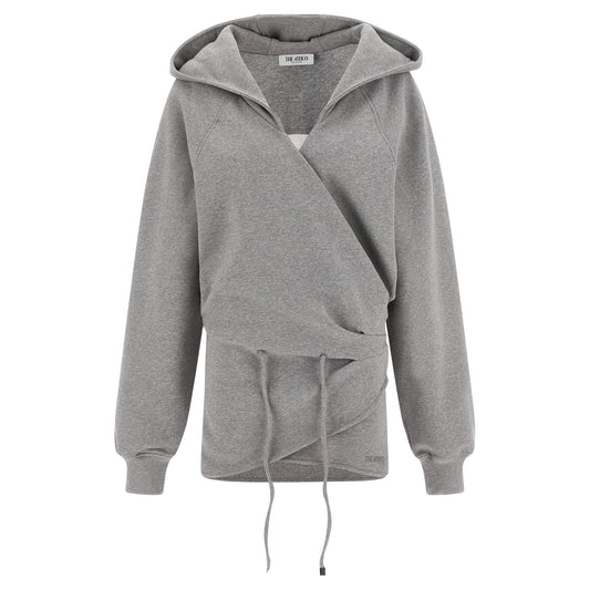 The Attico Gray Cotton Short Dress