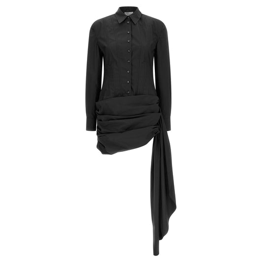 Giuseppe Di Morabito Black Cotton Short Dress