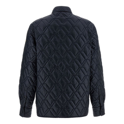 Moncler Blue Polyamide Shell Jacket