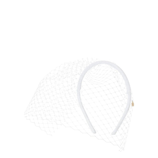 Maison Michel White Polyamide Headband