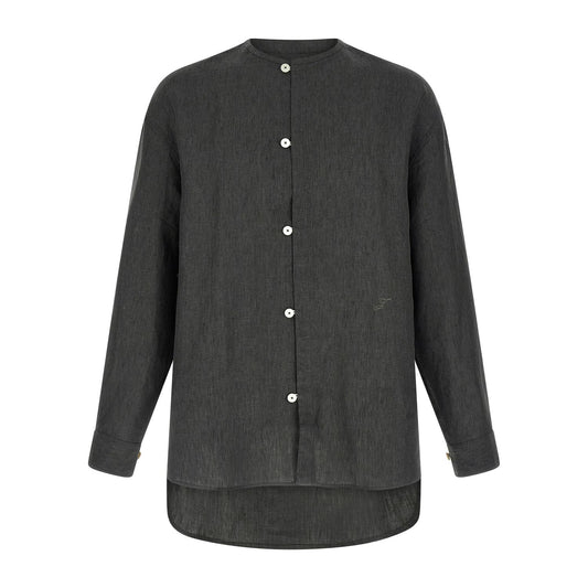 Jacquemus Gray Linen Blouse