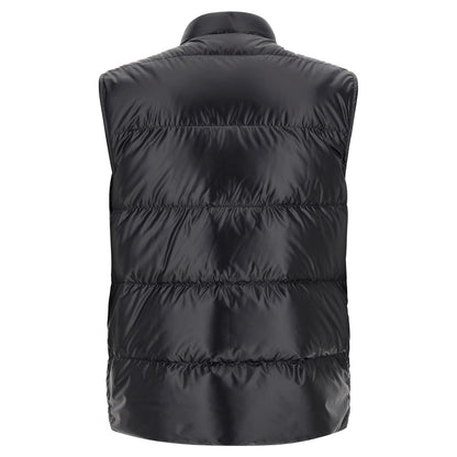 Moncler Blue Polyester Sleeveless Jacket