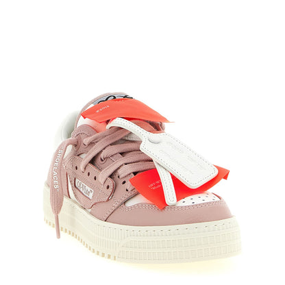 Off-White Multicolor Leather Low Top Sneakers