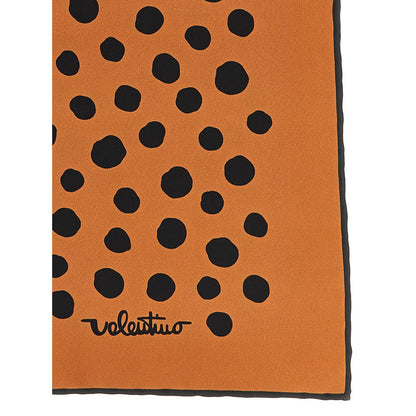 Valentino Garavani Brown Silk Scarf