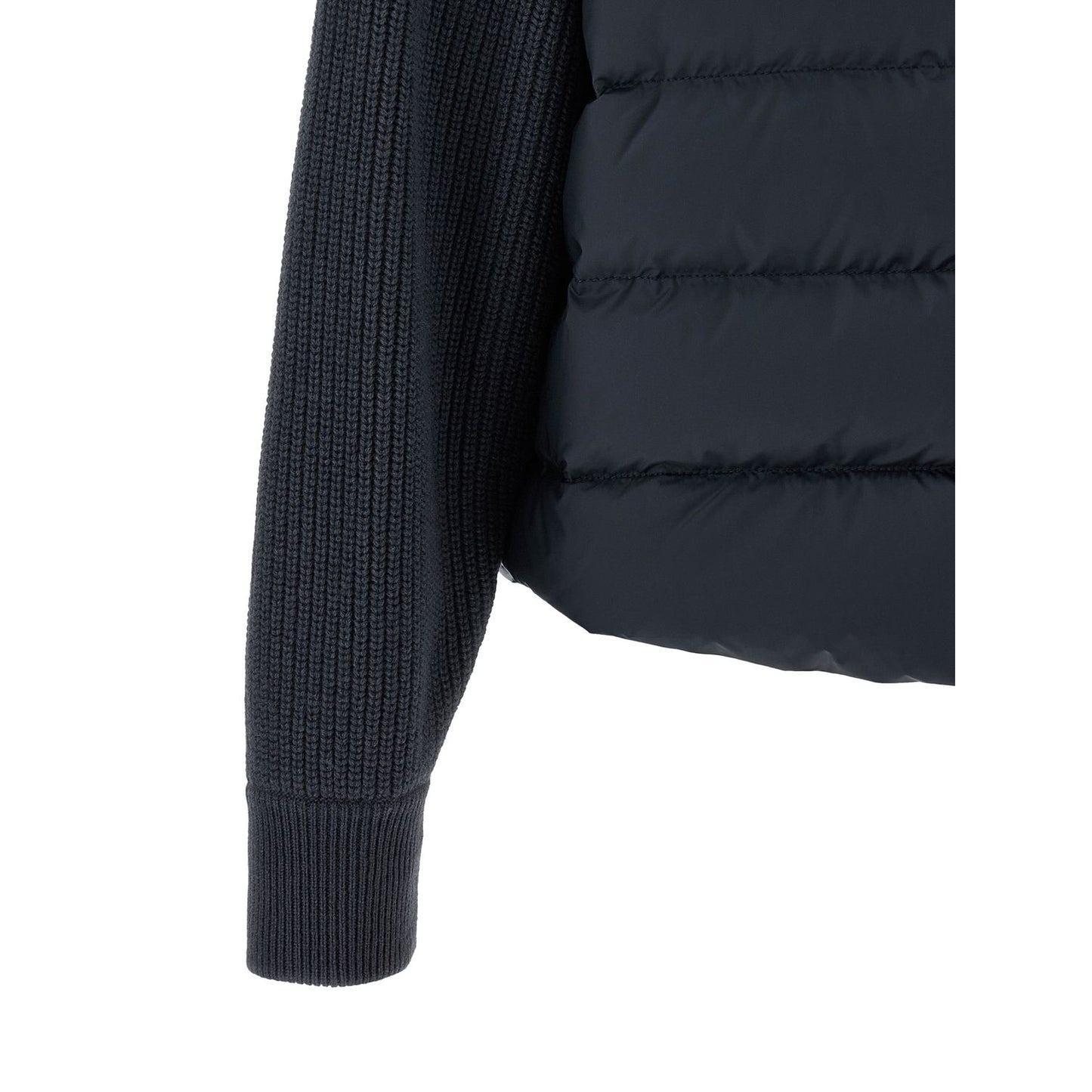 Brunello Cucinelli Blue Polyester Full-Length Jacket