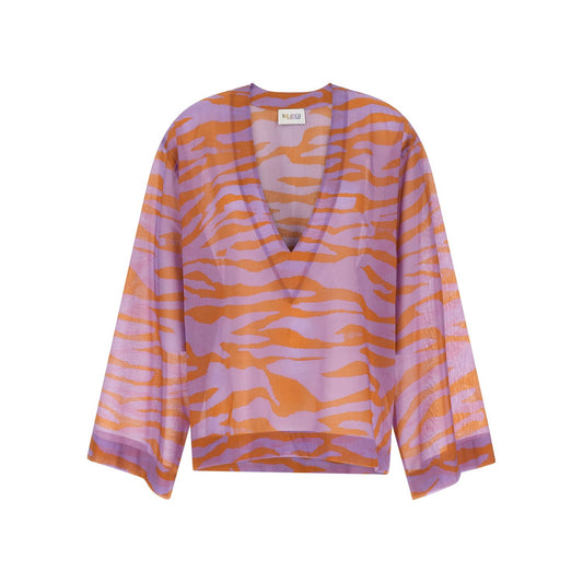 The Attico Purple Cotton Blouse