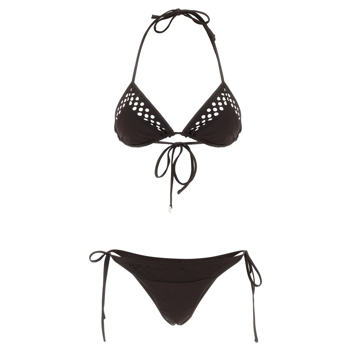 The Attico Brown Polyamide Bikini