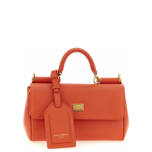 Dolce & Gabbana Orange Calfskin Handbag