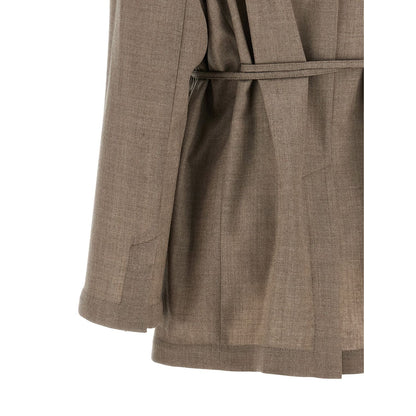 Brunello Cucinelli Beige Virgin Wool Blazer