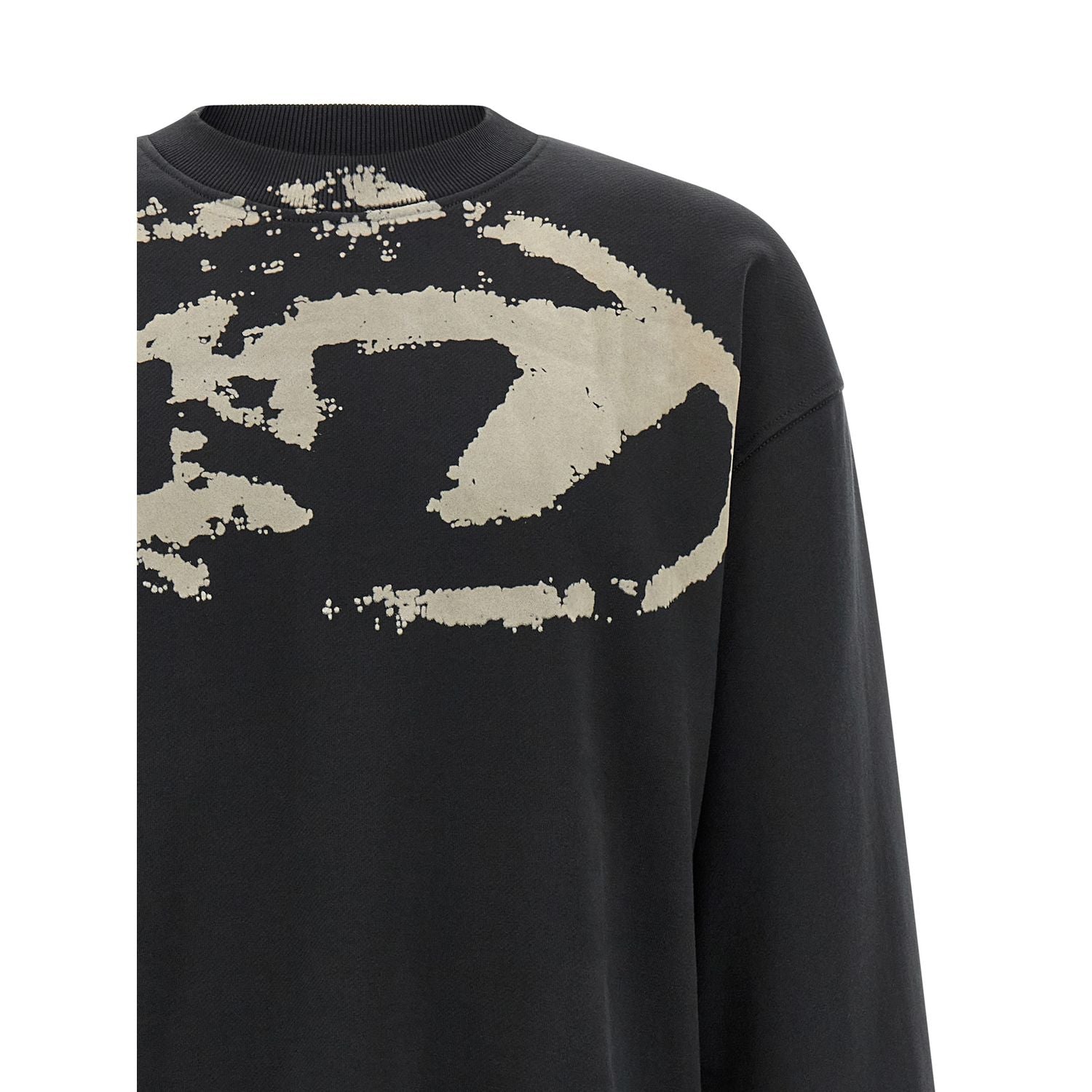 Diesel Black Cotton Sweatshirt
