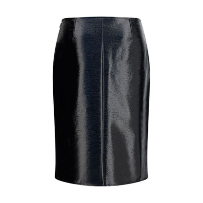 Courrèges Bordeaux Cotton Midi Skirt