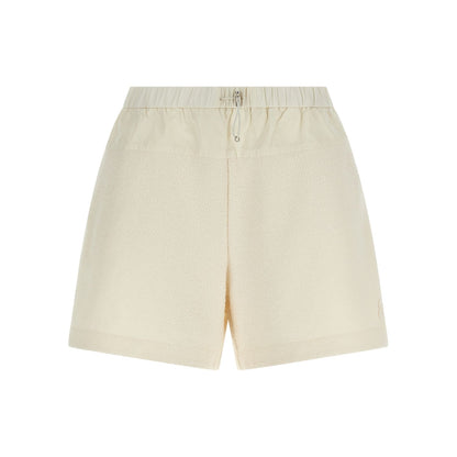 Moncler White Polyester Bermuda Shorts