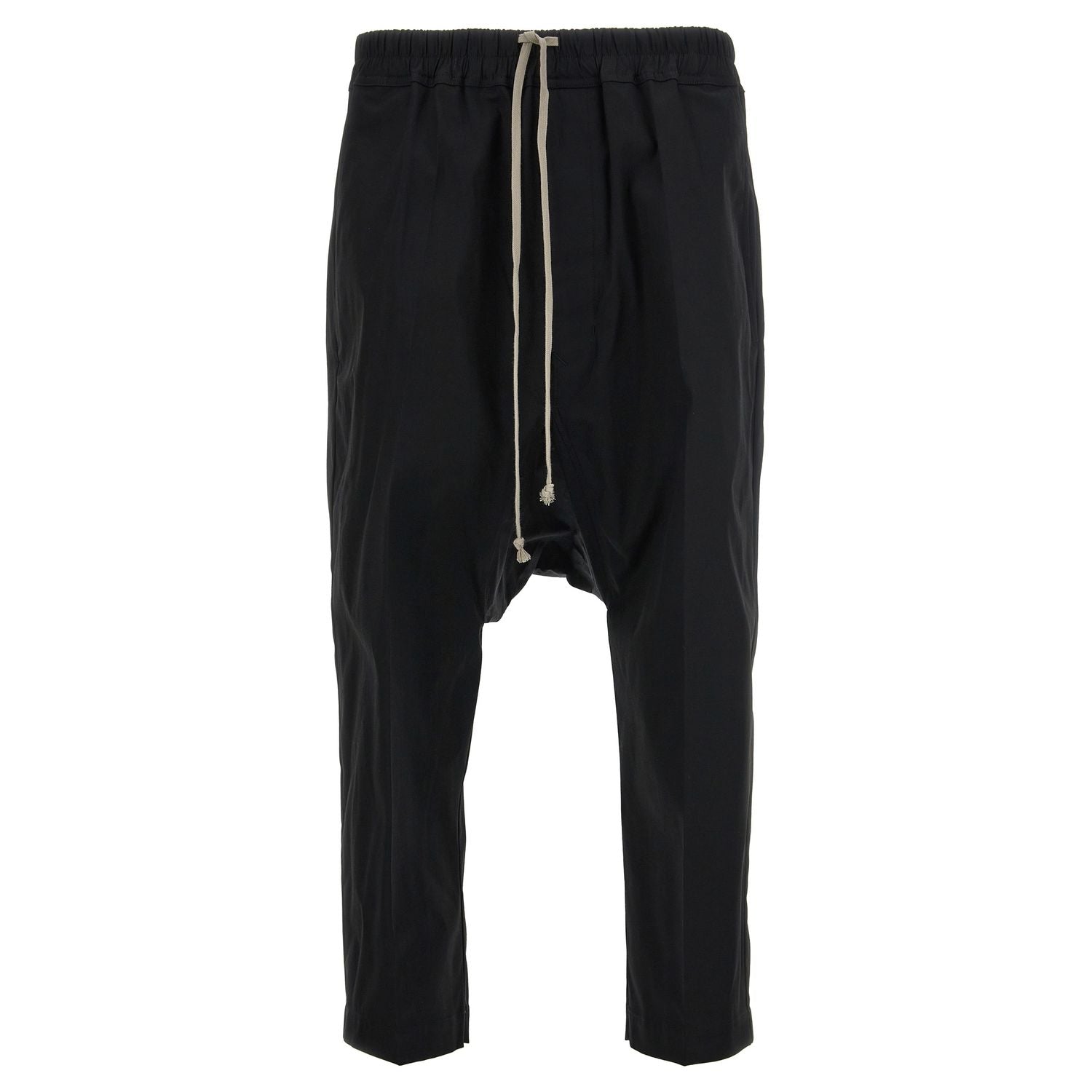 Rick Owens Black Cotton Casual Pants