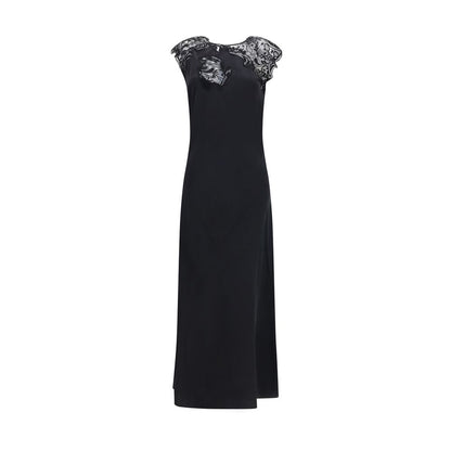 Ferragamo Black Silk Cocktail Dress