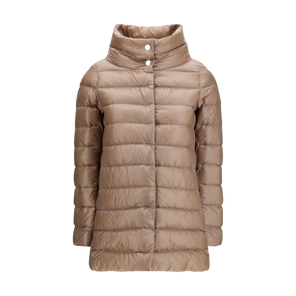Herno Beige Polyamide Full-Length Jacket